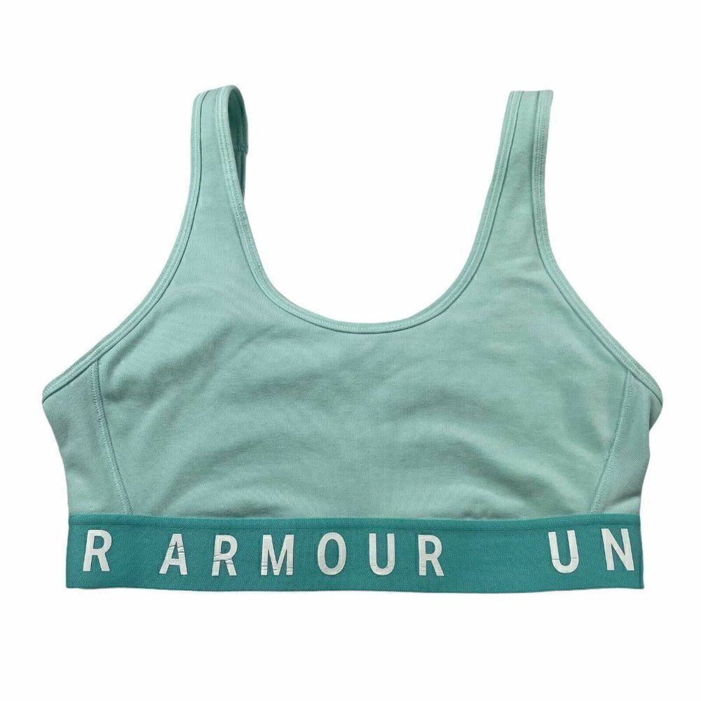 Under Armour fitted Mid Impact Sports Bra Blue